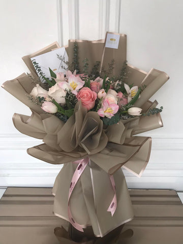For her bouquet